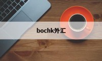 bochk外汇(外汇bordar是正规平台)